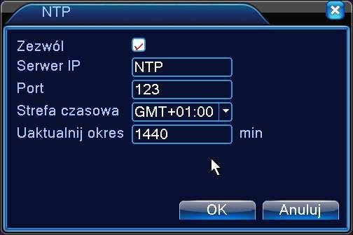 Domyślnie 10. Strefa czasowa: Do wyboru różne strefy czasowe. RYSUNEK 2.