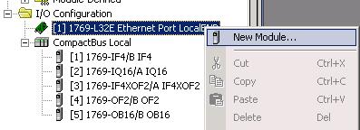Dodawanie rozproszonych modułów we/wy do projektu 11-3 Dodaj rozproszone moduły we/wy Tylko EtherNet/IP i ControlNet (w