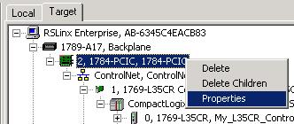 Przypisz nieużywany adres węzła ControlNet do modułu komunikacyjnego ControlNet terminala