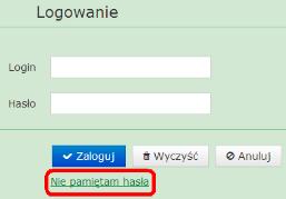 Na podany e-mail automatycznie zostanie wysłana wiadomość z linkiem do formularza utworzenia hasła: Uwaga: Hasło musi spełniać odpowiednie wymogi: patrz pkt. 5.4.2.