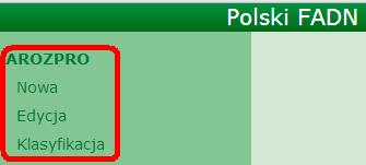 .5.1. Edycja i zapisywanie danych krok po kroku: 12.5.1.1. Dodawanie wiersza: dodawanie wiersza następuje po wpisaniu kodu (lub wyboru z listy dostępnych w danej tabeli kodów) w wierszu oznaczonym dodaj nowy wiersz : 12.