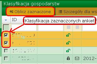 Po wprowadzeniu danych z papierowego formularza należy przeprowadzić klasyfikację ( ARozPro\Klasyfikacja ): 12