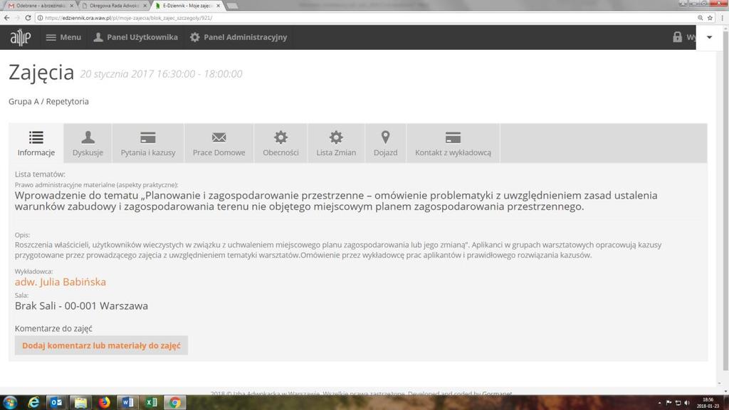 X. PRACE PISEMNE (prace domowe) Prace pisemne do samodzielnego sporządzenia przez aplikantów adwokackich po odbyciu zajęć