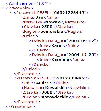 XQuery XPath XPath -XML Path Language - Język ścieżek XML Parent() Child() Siblings() 1.