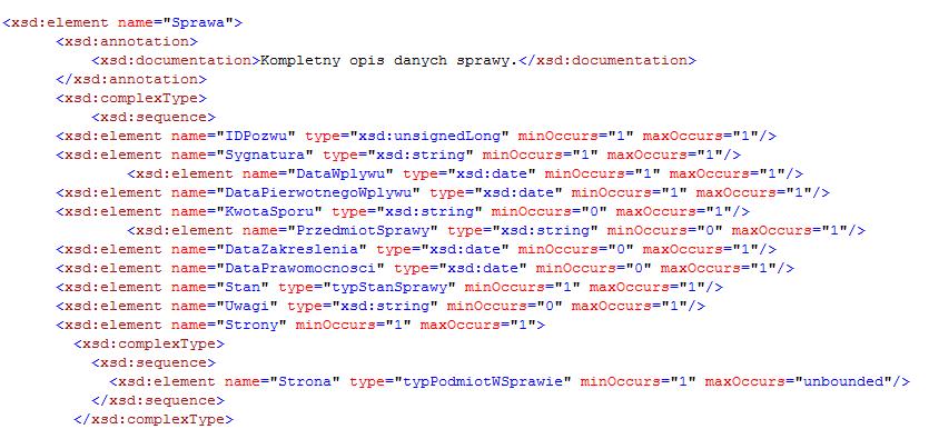 Proces walidacji sprawdzanie zgodności danych ze schematem XSD XML Schema XSD SQL create table Ksiazka ( isbn