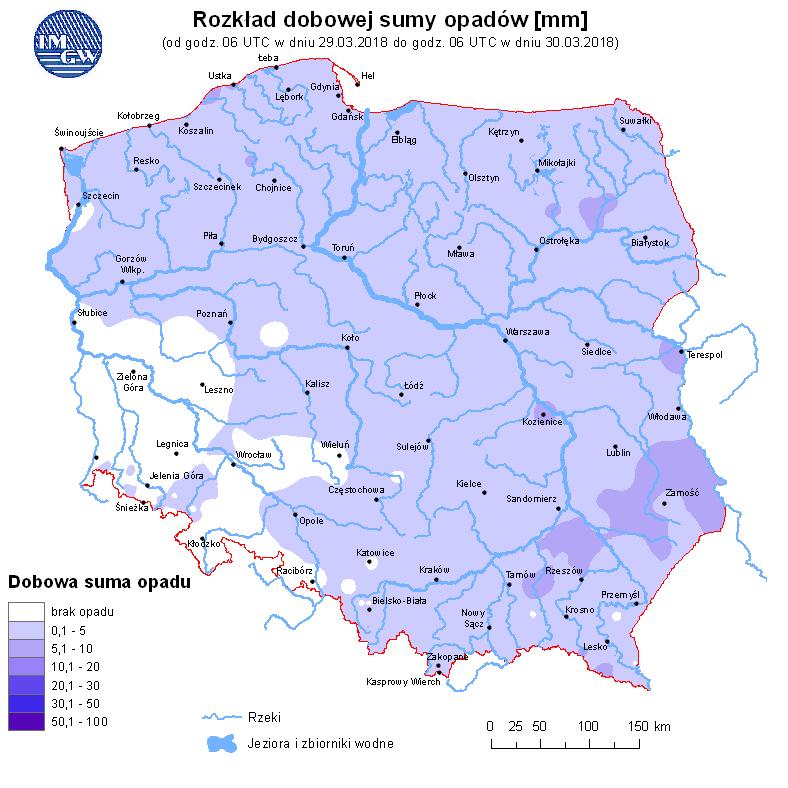 Ryc. 3. Rozkład dobowej sumy opadów Oznaczenia:.01 grubość pokrywy śnieżnej poniżej 0,5 cm;.