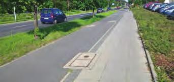 Drogi rowerowe 7. Studzienki kanalizacyjne na ścieżce rowerowej (ul. Struga Andrzeja, Prawobrzeże). Źródło: opracowanie własne Tab. 1. Długość tras rowerowych w Szczecinie pod koniec 2016 roku Lp.