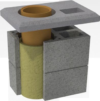 Część wpustowa deflektora powinna zachodzić na zewnętrzną powierzchnię rury ceramicznej - minimalna głębokość to 3 cm.