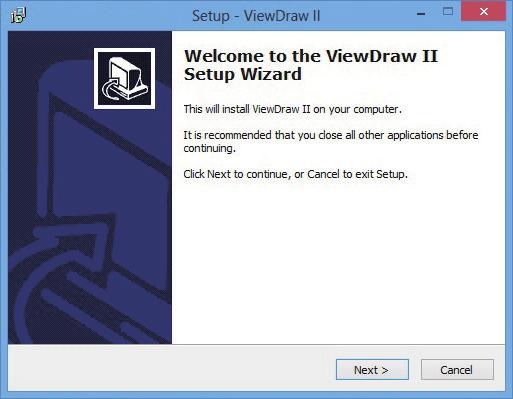 Instalacja w systemie operacyjnym Windows - oprogramowanie ViewDrawII 2.2 Instalacja oprogramowania ViewDrawII Krok 1: Włóż dysk CD z podręcznikiem użytkownika do stacji dysków CD.