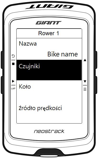 Krok 1: Przytrzymaj przycisk, aby przejść do menu Krok 2: Naciśnij, aby wybrać Konﬁguracja (Setup).