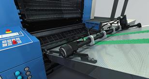 Bez względu na gramaturę podłoży drukowych - samonakładak DriveTronic obchodzi się z nimi niezwykle delikatnie. W sposób ciągły, bez skoków i szarpnięć stos pewnie doprowadzany jest do maszyny.