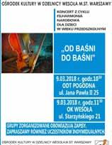 marzec w Ośrodku Kultury dla każdego coś miłego OTWARTE WARSZTATY PERKUSYJNE Warsztaty organizowane są dla dzieci w wieku