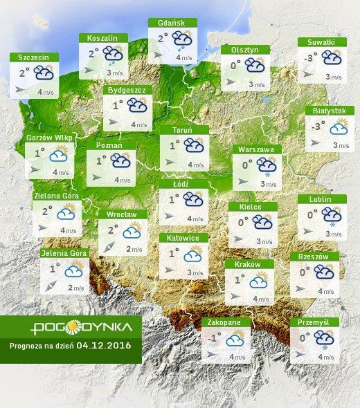 dziś Prognoza pogody dla Polski na