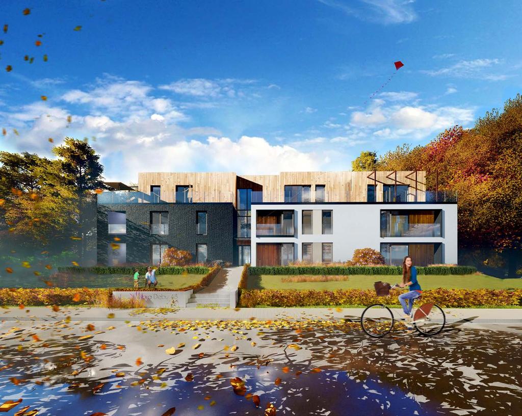 Apartamentowiec,,Kora Dębu". Inwestycja w ekologię. Enklawa Białowieska to w pełni przemyślana koncepcja ekologicznej inwestycji. W budynkach użyto naturalne materiały i energooszczędne technologie.