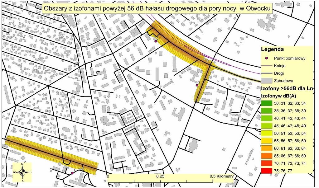 krótkookresowe) przedstawiają stan dla dób, w których były wykonane pomiary (pojedyncze doby), natomiast w punkcie nr 1