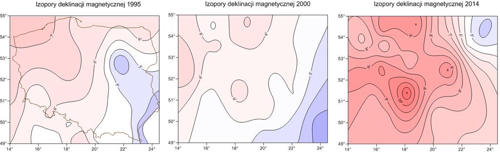 Podsumowanie (1) Z ponad stuletnich badań zmian pola magnetycznego Ziemi wynika, że nie da się uniknąć systematycznych pomiarów ziemskiego pola magnetycznego ze względu na nieprzewidywalność i