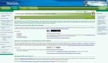 Rysunek I/2: Strona logowania do bazy danych ODS Baza danych ODS dzieli się na dwie sekcje: Main ODS database (baza danych dotyczących głównych ODS) Laboratory ODS database (baza danych dotyczących