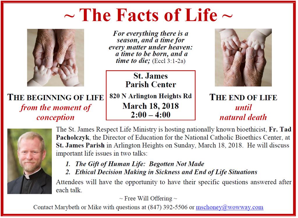 will in their life. For single Catholic women ages 18-40.