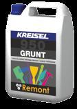Linia REMONT REMONT GRUNT 950 NOWOŚĆ Specjalistyczny, krzemianowy środek gruntujący Środek na bazie szkła wodnego potasowego.