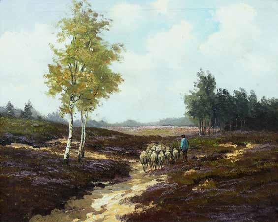 40 R. Perry (XIX/XX w.) Pejzaż wiejski olej, płótno, 40,5 56 cm sygn. l. d.: R. Perry cena wywoławcza: 1 300 zł 41 H. W. de Khordt (1 poł.