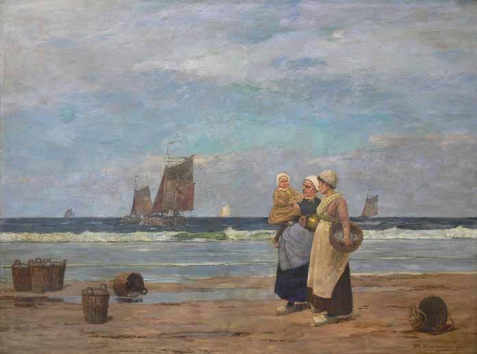 76 Peter Pulm (1882 Düsseldorf 1960 tamże) Bretonki na plaży olej, płótno, 92 120,5