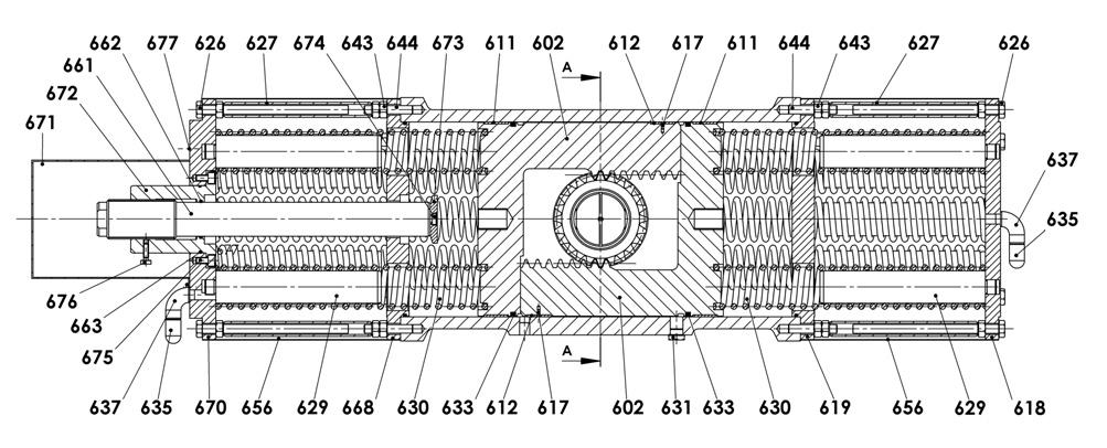 6025 608 O-ring NBR X 609 2 O-ring FKM X 60 2 Tuleja łożyskowa DU X 6 2 Tuleja łożyskowa DU X 62 2 Półpanew DU X 63 4 Śruba z łbem cylindrycznym A4-70 64 4 Śruba z łbem cylindrycznym A4-70 65 O-ring