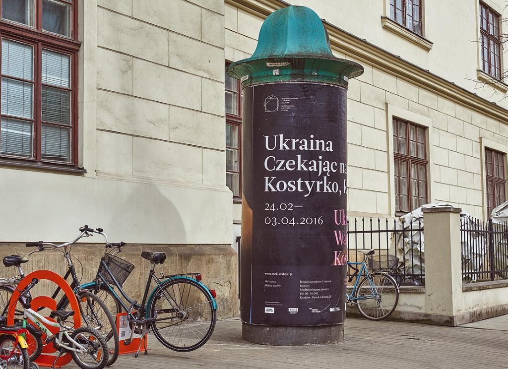 wystawy i drukach towarzyszących logo lub nazwa Sponsora na słupach