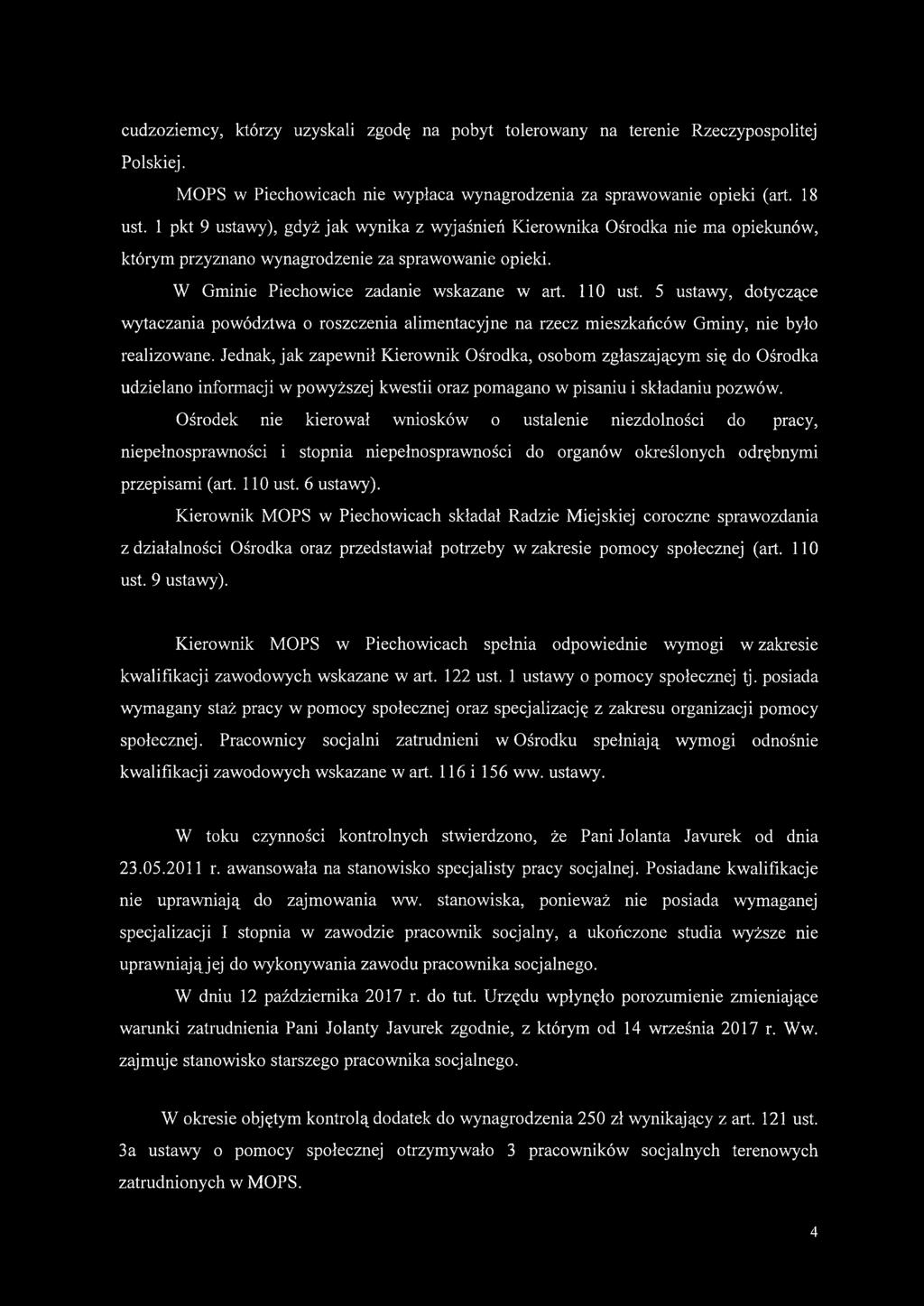 5 ustawy, dotyczące wytaczania powództwa o roszczenia alimentacyjne na rzecz mieszkańców Gminy, nie było realizowane.
