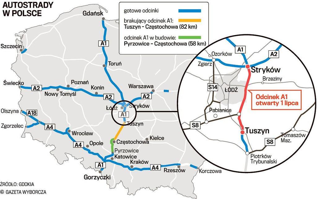 Źródło: GDDKiA Ekonomika