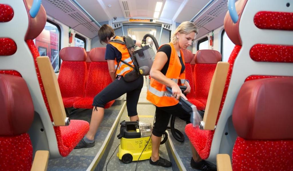 Czyszczenia taboru kolejowego Rodzaj czyszczenia okresowe podstawowe pobieżne Średnia liczba czyszczeń w miesiącu Elektryczne zespoły trakcyjne Spalinowe zespoły trakcyjne własne 17 - zlecone