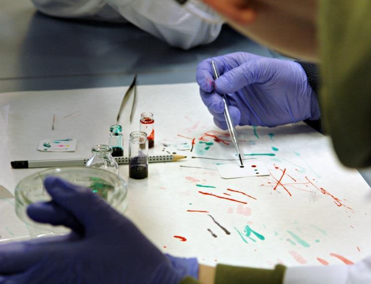 Podczas zajęć laboratoryjnych dokonywano rozdziału mieszaniny