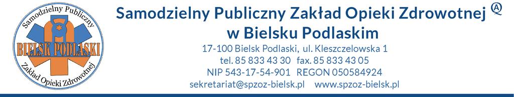 SPZOZ/ZP/0/208 Bielsk Podlaski, 5.03.208 r.