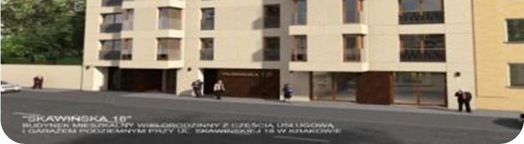 Budowa budynku mieszkalnego Apartamenty Skawińska 18 w