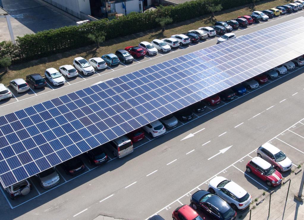 Przykład udanego rozwiązania CIRCUTOR Projekt w standardzie "pod klucz" firmy CIRCUTOR: Instalacja markizy solarnej zapewniającej samowystarczalność energetyczną 97,2 kwp w miejscowości Vilamalla