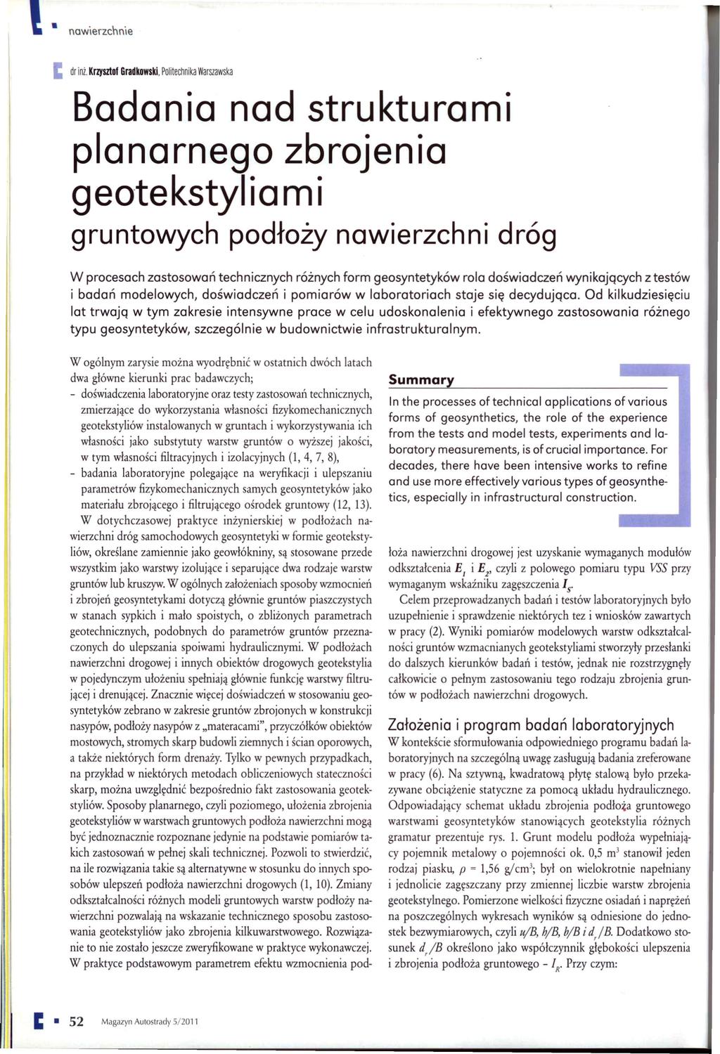 ł nawierzchnie t dr inż.