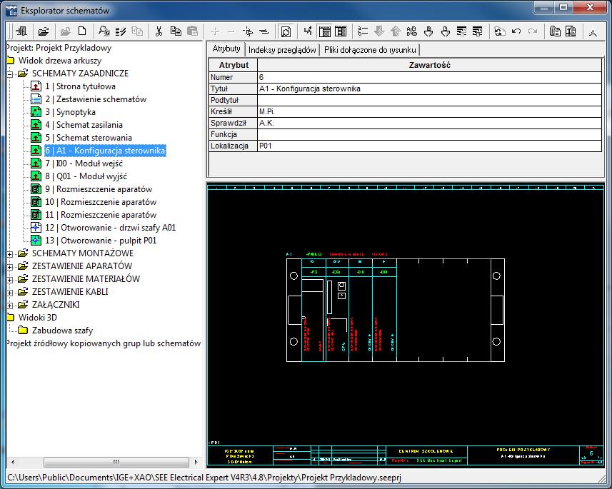 Wersja V4R3 SEE Electrical Expert Pierwsze kroki C PRZEDSTAWIENIE PROGRAMU Program SEE Electrical Expert uruchamiamy wybierając ikonę na pulpicie lub za pomocą skrótu z menu Start.