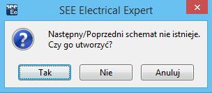 Pierwsze kroki SEE Electrical Expert Wersja V4R3 Stworzymy teraz następny rysunek na tym samym arkuszu formatowym, będzie on nosił numer 04. Zamykamy okno eksploratora. Klikamy na ikonę.