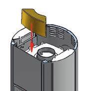 7b ambiente a5 Piec kominkowy a5 może być opcjonalnie wyposażony w elementy akumulacyjne dla długiego akumulowania ciepła.