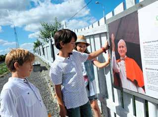 Kwitnący obraz świętego Ogród Jana Pawła II to najbardziej