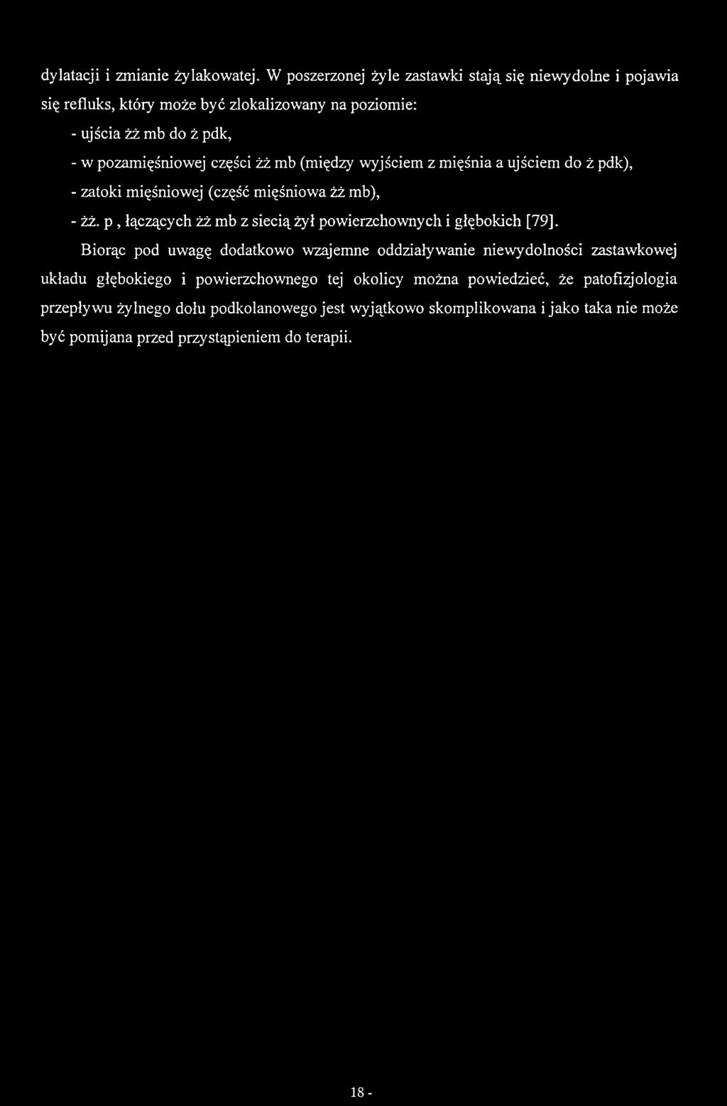 p, łączących żż mb z siecią żył powierzchownych i głębokich [79].