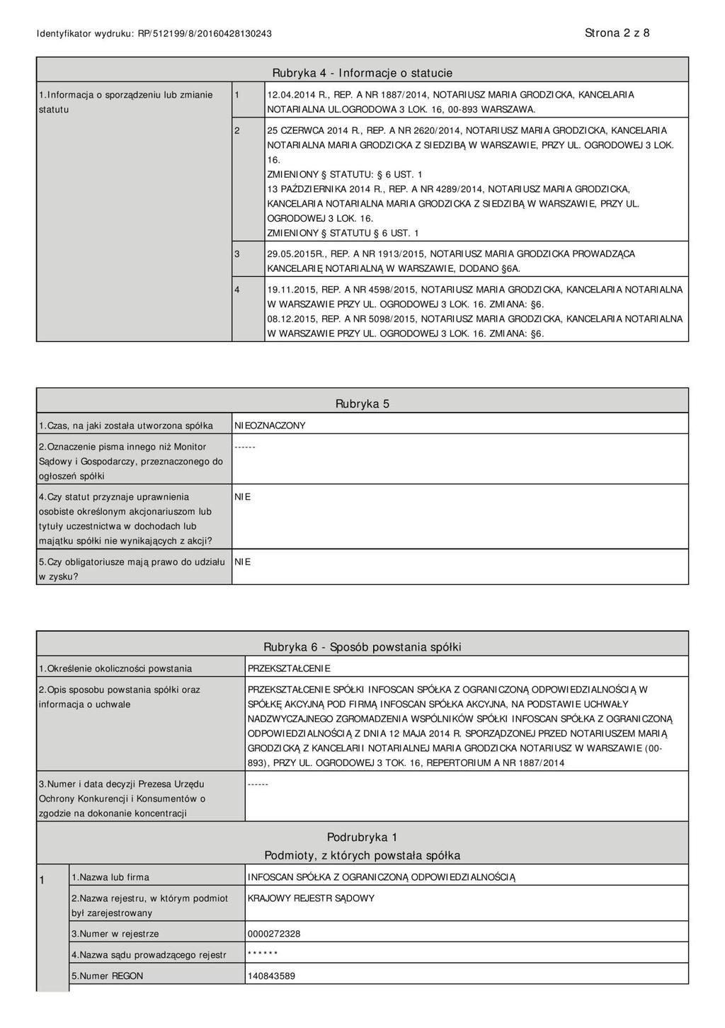 DOKUMENT INFORMACYJNY