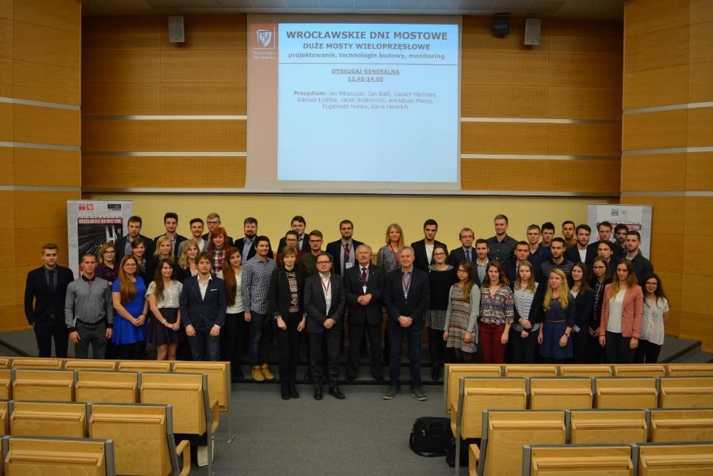 Wrocławskie Dni Mostowe 2016 W dniach 28-30 listopada 2016 roku na Politechnice Wrocławskiej odbyła się XII edycja Wrocławskich Dni Mostowych prestiżowego cyklu seminariów o bogatej tradycji