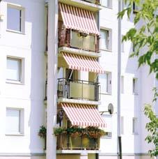 Jest to praktyczna ozdoba balkonów, tarasów i wnęk balkonowych.