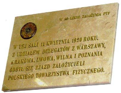..] spełniać nasz obowiązek względem przyszłych jego pokoleń. Tak czuli, i tak myśleli, i tak działali Założyciele Polskiego Towarzystwa Fizycznego.