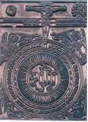 Do najstarszych zachowanych do dziś drzeworytów (odbitek) należą wykonane w Bawarii dzieła nieznanych mistrzów noszące tytuły Św. Dorota (1410-1420 r.) oraz Św. Krzysztof (1423 r.). Rys. 2.13.