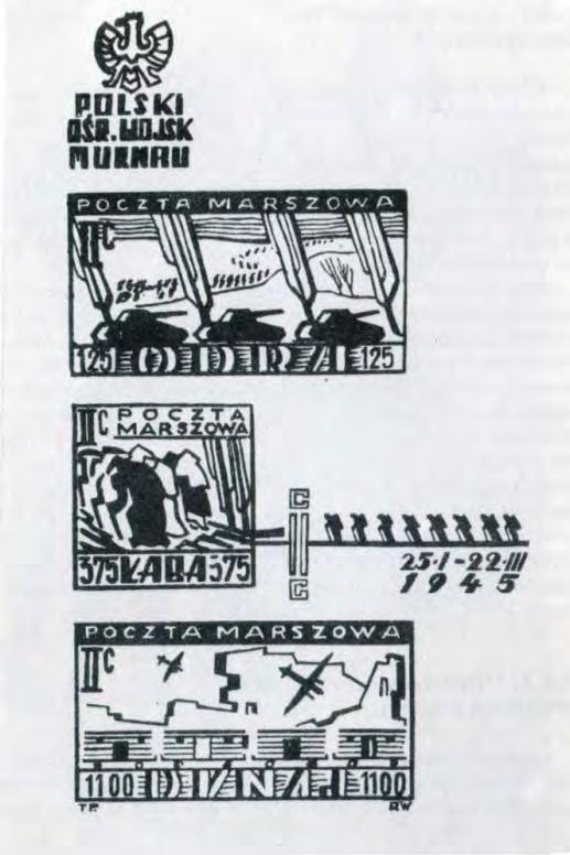 2. Techniki wypukłe Rys. 2.67. Blok Poczty Bloku D, tzw. poczty marszowej z 1945 r.