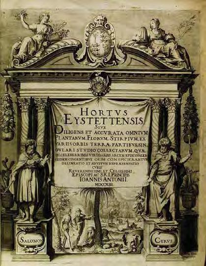 68 Rys. 3.17. Wolfgang Kilian (1581-1662), Hortus Eysttenisis (Ogród Echstätt, 1613 r.