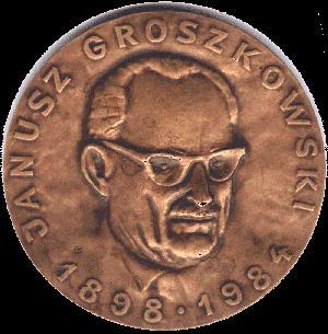 Medal 25-lecia PTETiS z podobizną prof.