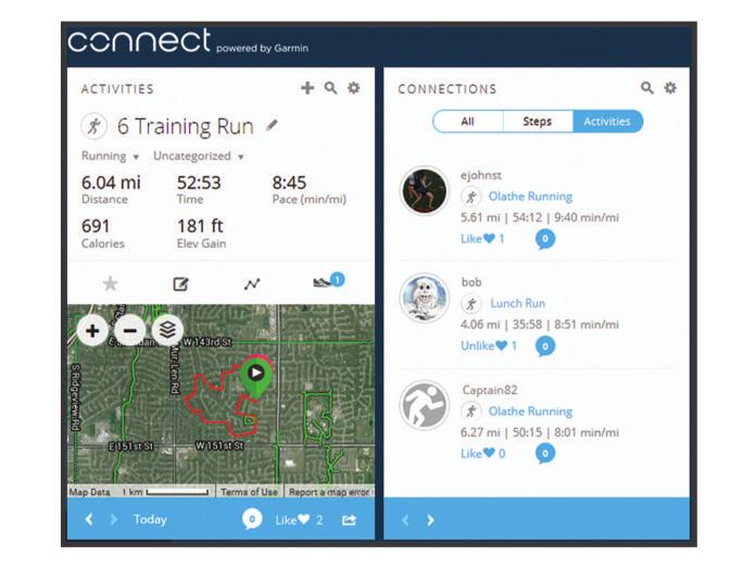 lub serwisu społecznościowego, umożliwiając jej wyświetlanie strony śledzenia Garmin Connect.