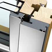 home soft OKNA HF 310 OKNA DREWNIANO ALUMINIOWE WŁAŚCIWOŚCI Izolacyjność cieplna do U w = 0,62 W/(m 2 K) Izolacja